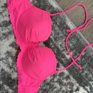 Victoria secret bathing suit top pink